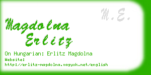 magdolna erlitz business card